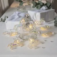 Star Trading LED-Minilichterkette 10 warmweiße LEDs Einhörner,