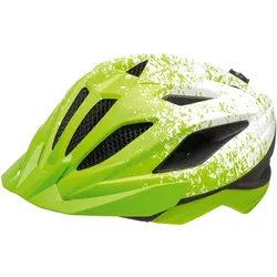 KED Kinderhelm  Street Jr. Pro, lime green white matt 53-57 CM