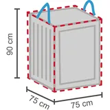 LC Garden Aufbewahrungstasche für Kissen & Polster S grau 75x75x90cm