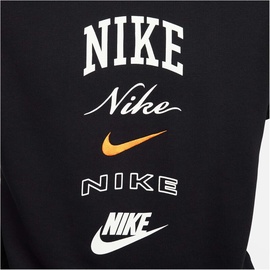 Nike Club Fleece Sweatshirt - Schwarz,Orange,Weiß - XXL