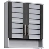 Schildmeyer Hängeschrank Niko 59,8 x 20,5 x 70,8 cm Silber