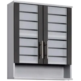 Schildmeyer Hängeschrank Niko 59,8 x 20,5 x 70,8 cm Silber