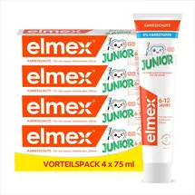 Elmex JUNIOR Zahnpasta 6-12 Jahre 4 x 75 ml
