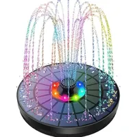 Led-schwimmbrunnen Für Den Außenbereich Mit Solarantrieb, 3-w-solar-teichpumpe Und Akku