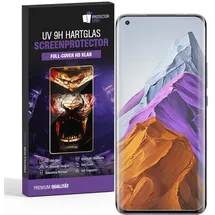 PROTECTORKING 4x UV-Liquid 9H Panzerglas für Xiaomi Mi 11 3D KLAR echtes Tempered Panzerhartglas Schutzglas Displayschutz Panzerfolie Schutzfolie Screen Protector