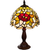 Birendy Tischlampe  Tiffany Style Blume Tiff148 Motiv Lampe Dekorationslampe