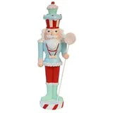 G-C Noce Nussknacker 33,5cm hellblau/rot