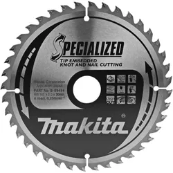 Makita Kreissägeblatt, Eingebettete Schneide 185 x 30 mm • 40 Zähne