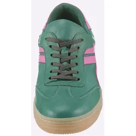 Andrea Conti Damen, Low Top Freya Sneaker in grün-pink | Gr.: 39
