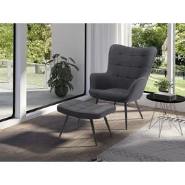 byLIVING UTA Webstoff dunkelgrau