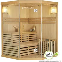 Artsauna Espoo150 Premium inkl. 6 kW Ofen + int. Steuerung