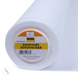 Vlieseline Stickvlies Stitch-n-Tear Meterware 90 cm breit