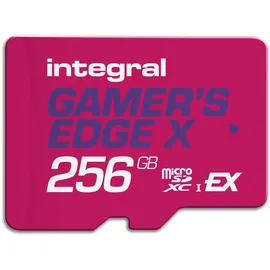 Integral 256GB Gamer's Edge X microSD Express für Switch 2 – bis zu 890MB/s Lesen, 750MB/s Schreiben, 4K, A1, NVMe, High-Speed Gaming, kürzere Ladezeiten, ultraschneller Speicher