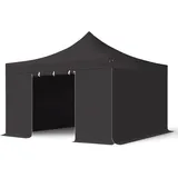 TOOLPORT Faltpavillon professional Alu 40mm, Seitenteile, schwarz