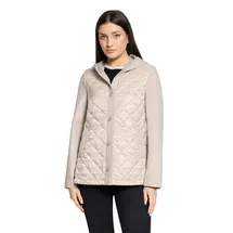 Betty Barclay Damen Wolljacke mit Kapuze 38, Nature Melange - 38