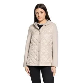 Betty Barclay Damen Wolljacke mit Kapuze 38, Nature Melange - 38
