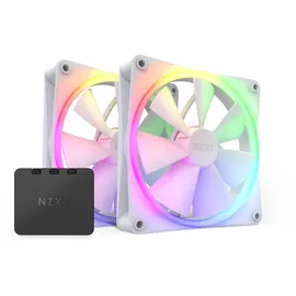 NZXT F140 RGB Gehäuselüfter 140mm Weiß 2er Pack