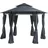 Beliani Gazebo 3,5  x 3,5 m graphitgrau