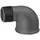 Schmidt, Hermann Hermann Schmidt Temperguss 92 Winkel 14092020 DN 20, 3/4", 90°, IG/AG, schwarz