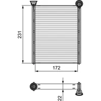 Valeo Wärmetauscher, Innenraumheizung