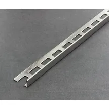 Proline Fliesenschiene als Winkelprofil, Edelstahl (V2A) glänzend, Länge 2,50 m 8 mm Fliesenprofil