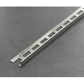 Proline Fliesenschiene als Winkelprofil, Edelstahl (V2A) glänzend, Länge 2,50 m 8 mm Fliesenprofil