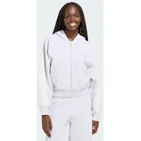 adidas KIT 3-Stripes Full Zip Damen Kapuzensweater, grau - S