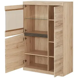 Möbel Kraft Highboard 86 x 131 x 40 cm Mehrfarbig