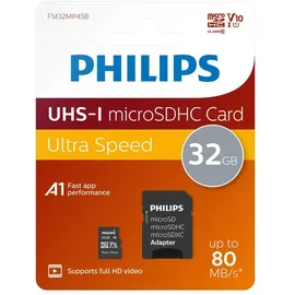 Philips MicroSDHC 2-Pack 32GB Class 10 UHS-I U1 incl. Adapter