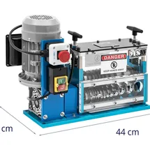 MSW Kabelschälmaschine 750 W Kabelabisoliermaschine Kabelschäler 10 Einschübe