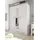 Begabino Kleiderschrank Luca 148 x 201 x 62 cm Pinie Weiß/Trüffel