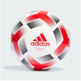 adidas Unisex Ball (Machine-Stitched) Starlancer Plus, White/Red/Black, IA0969, 5