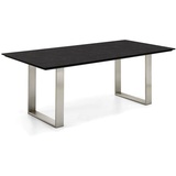 Niehoff Tisch Noah Profilkufe Edelstahl - 220 x 95 cm HPL Granit-Design