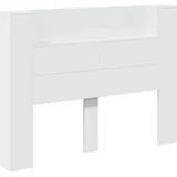 vidaXL Kopfteil mit Regal Weiß 140 x 16,5 x 103,5 cm Holzwerkstoff