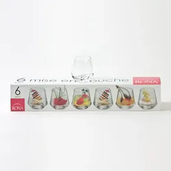 TABLE PASSION boite 6 mise en bouche concept Transparent Rund Glas