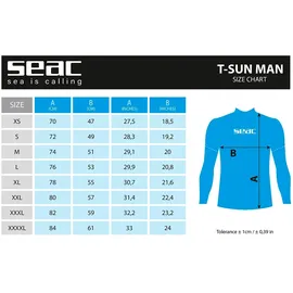 Seac Rash Guard T-Sun Schwarz/Orange M