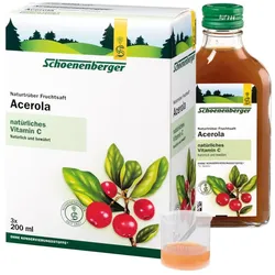 Schoenenberger Acerola Naturtrüber Fruchtsaft 3X200 ml Saft