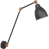 Beliani Mississippi 1-flg. 40 cm rund grau/kupfer Metall