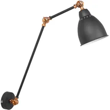 Beliani Mississippi 1-flg. 40 cm rund grau/kupfer Metall