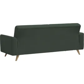 exxpo - sofa fashion 3-Sitzer Schlafcouch Cord Braun