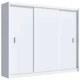 Schiebetürenschrank SAPHIRA 250x215 cm Weiß - Weiß