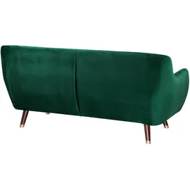 Beliani Sofa 3-sitzer Bodo Samtstoff Smaragdgrün