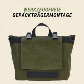 Prophete Fahrrad-Seitenpacktasche 10 l grün