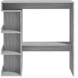 vidaXL Bartisch mit Regal 100 x 50 x 101,5 cm Grau