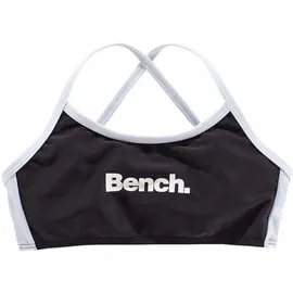 BENCH Bustier-Bikini Schwarz/Weiß 158/164