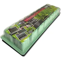 Wohnkult Mini-Gewächshaus Zimmergewächshaus Anzuchtkasten 3 Größen zur Auswahl (56x56x56/14)