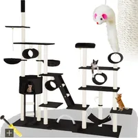 Tectake Snooky Kratzbaum 234 bis 261 cm schwarz