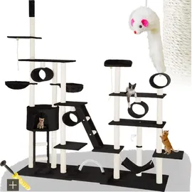 Tectake Snooky Kratzbaum 234 bis 261 cm schwarz