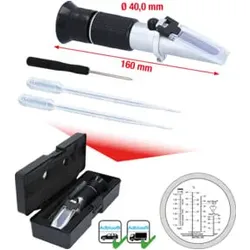 KS Tools Refraktometer - optisches Prüfgerät für Batterieflüssigkeit, Frostschutzmittel und AdBlue®-Zusätze