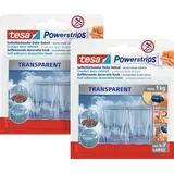 Tesa POWERSTRIPS® Klebehaken Large Transparent Inhalt: 4 St.